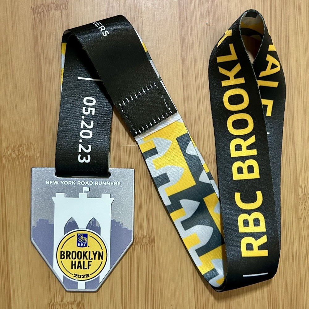 NYRR 2023 RBC Brooklyn Half Marathon Official Finisher's Medal NY Road Runners